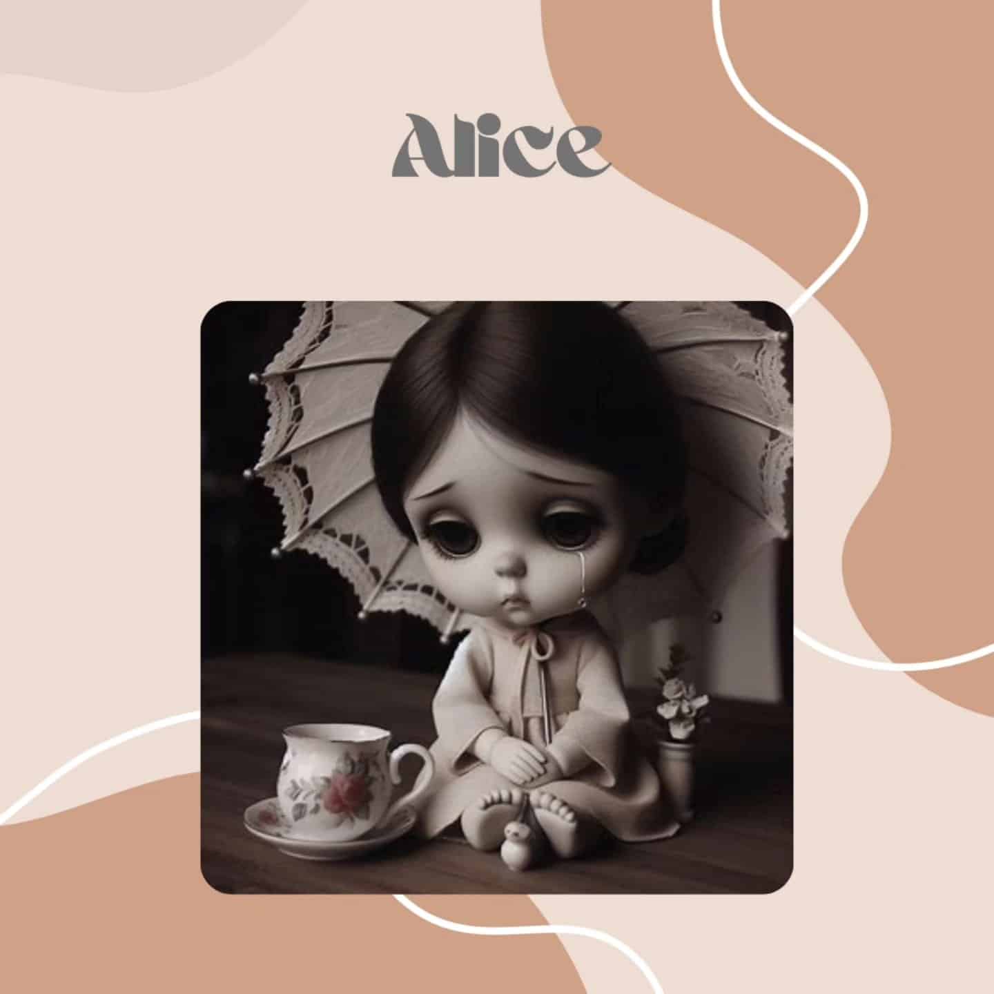 Alice, uma boneca defeituosa e solitária, busca sentido em um mundo que a rejeita. Uma história de dor, resiliência e autoaceitação.

Link na bio ☝🏻